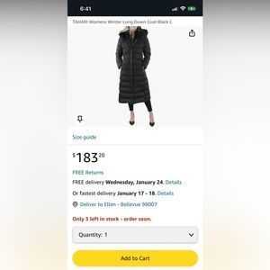 Tahari Vegan Winter Coat